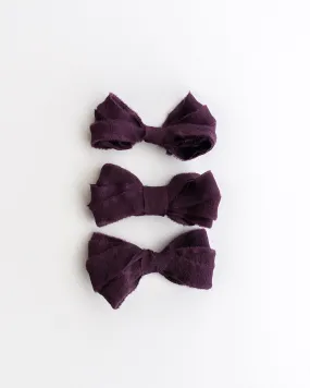 Silk Ribbon Trim in Aubergine