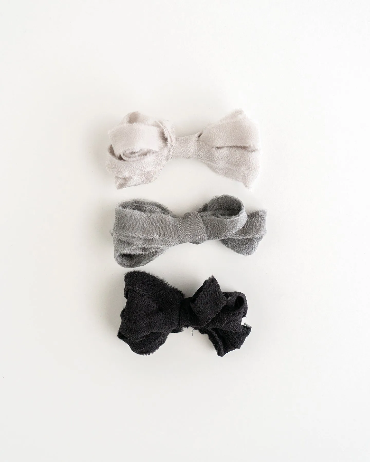 Silk Ribbon Trim in Charcoal