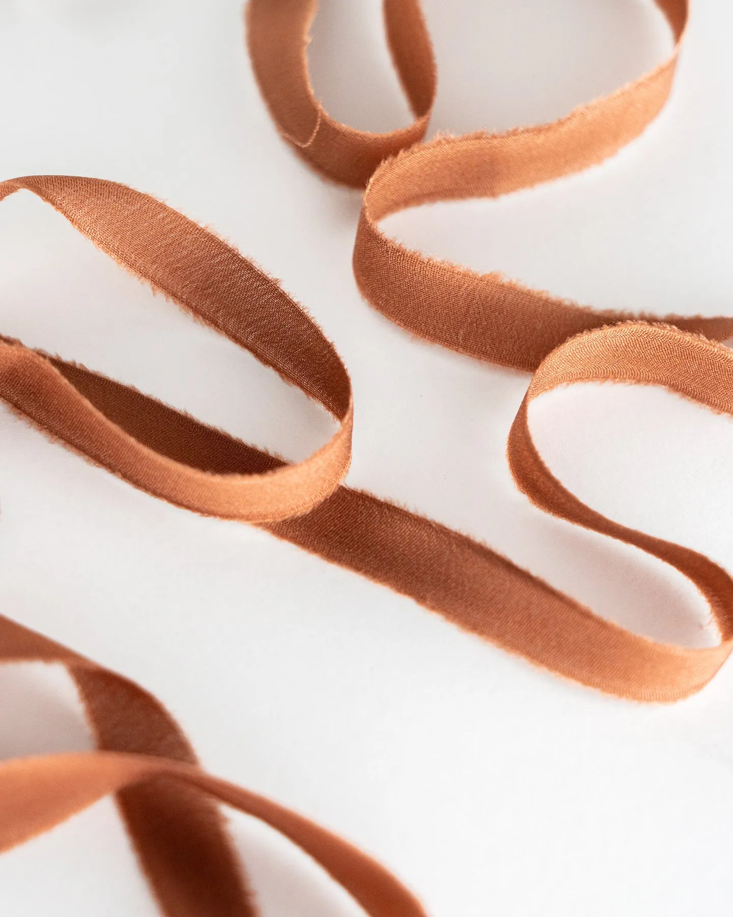 Silk Ribbon Trim in Copper