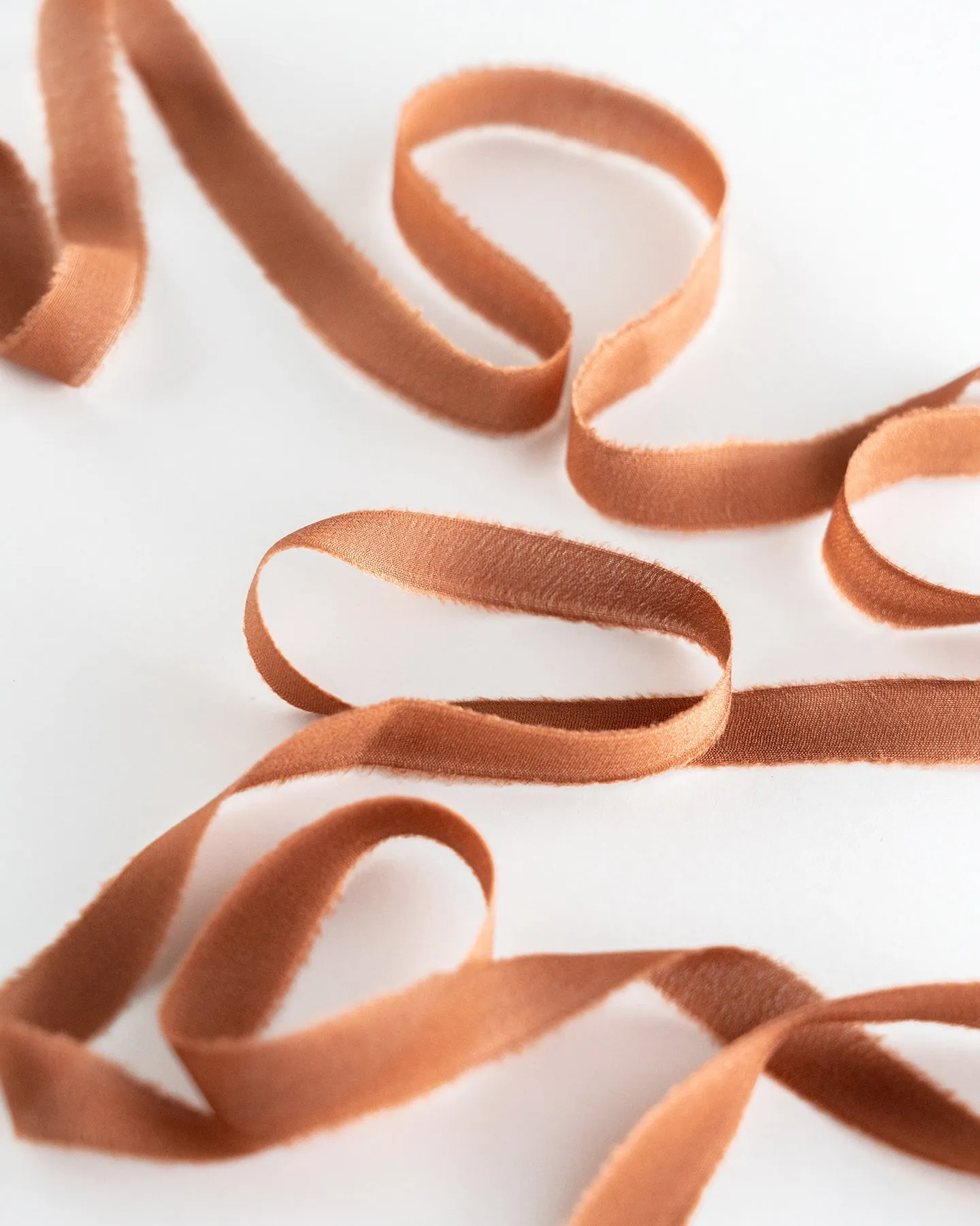 Silk Ribbon Trim in Copper