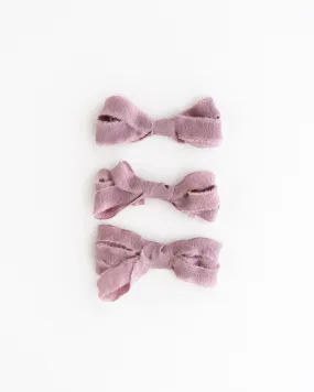 Silk Ribbon Trim in Mauve