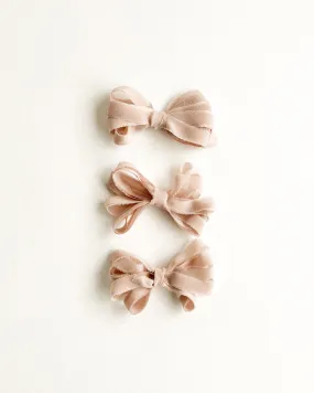 Silk Ribbon Trim in Sand