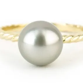 Silvery Glow Tahitian Pearl Ring