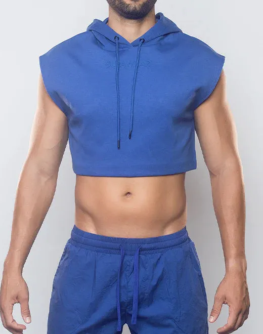 Supawear cropped hoodie blue