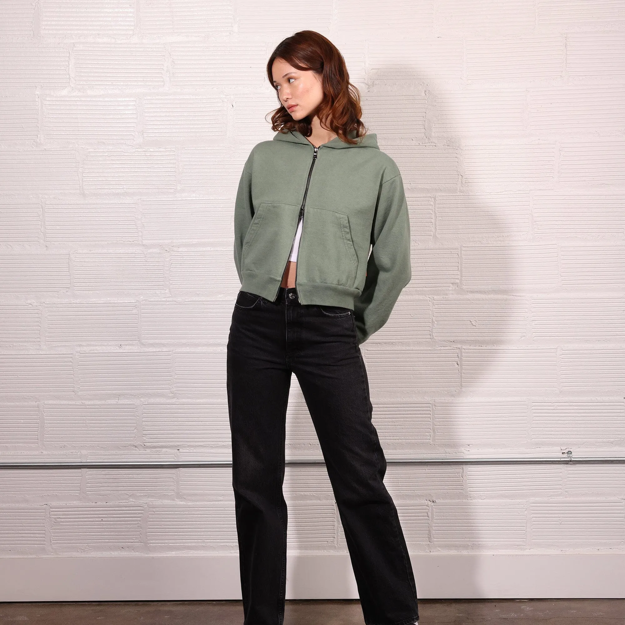 The Essential Bleecker Crop Double Zip