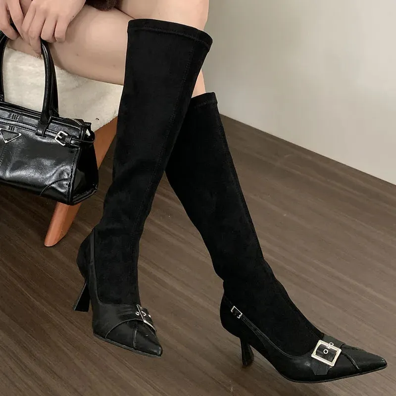 Trendy Stylish Feminine Comfortable Elegant Chic Fashionable Knee High Boots