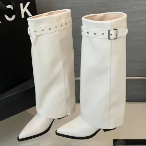 Trendy Stylish Sexy Comfortable Unique Soft Pointed Toe Knee High Boots