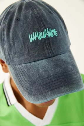 Turquoise IYS Grey Washed Cap