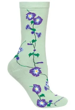 Wheel House Design Morning Glories Sock