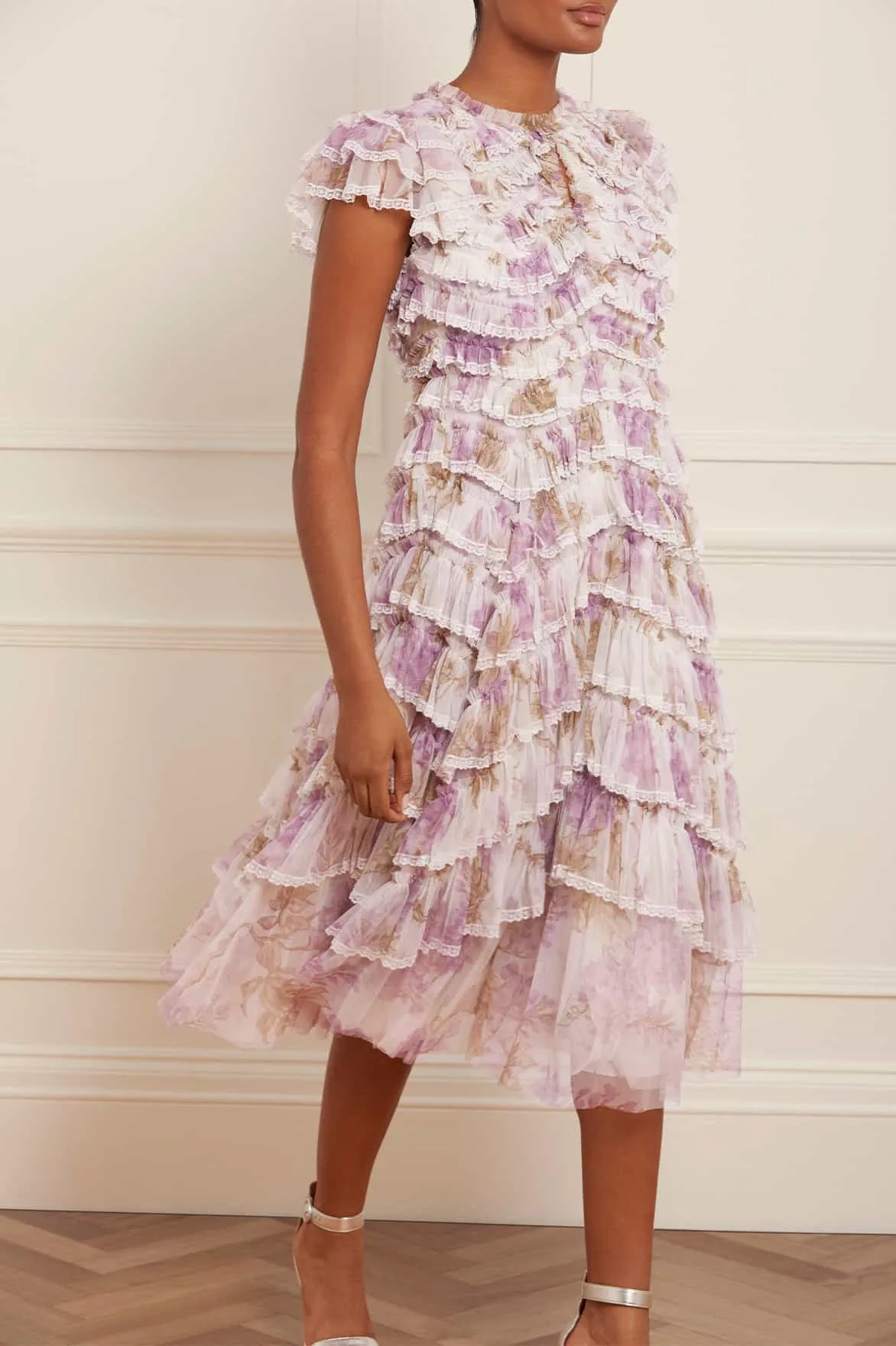 Wisteria Ruffle Lace Ballerina Dress